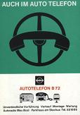 Plakat TEKADE Autotelefon B72