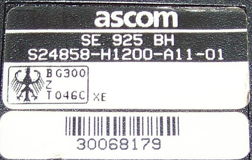 ascom Bedienhoerer SE925 C-Netz